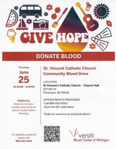 Blood Drive at St. Vincent Catholic Church